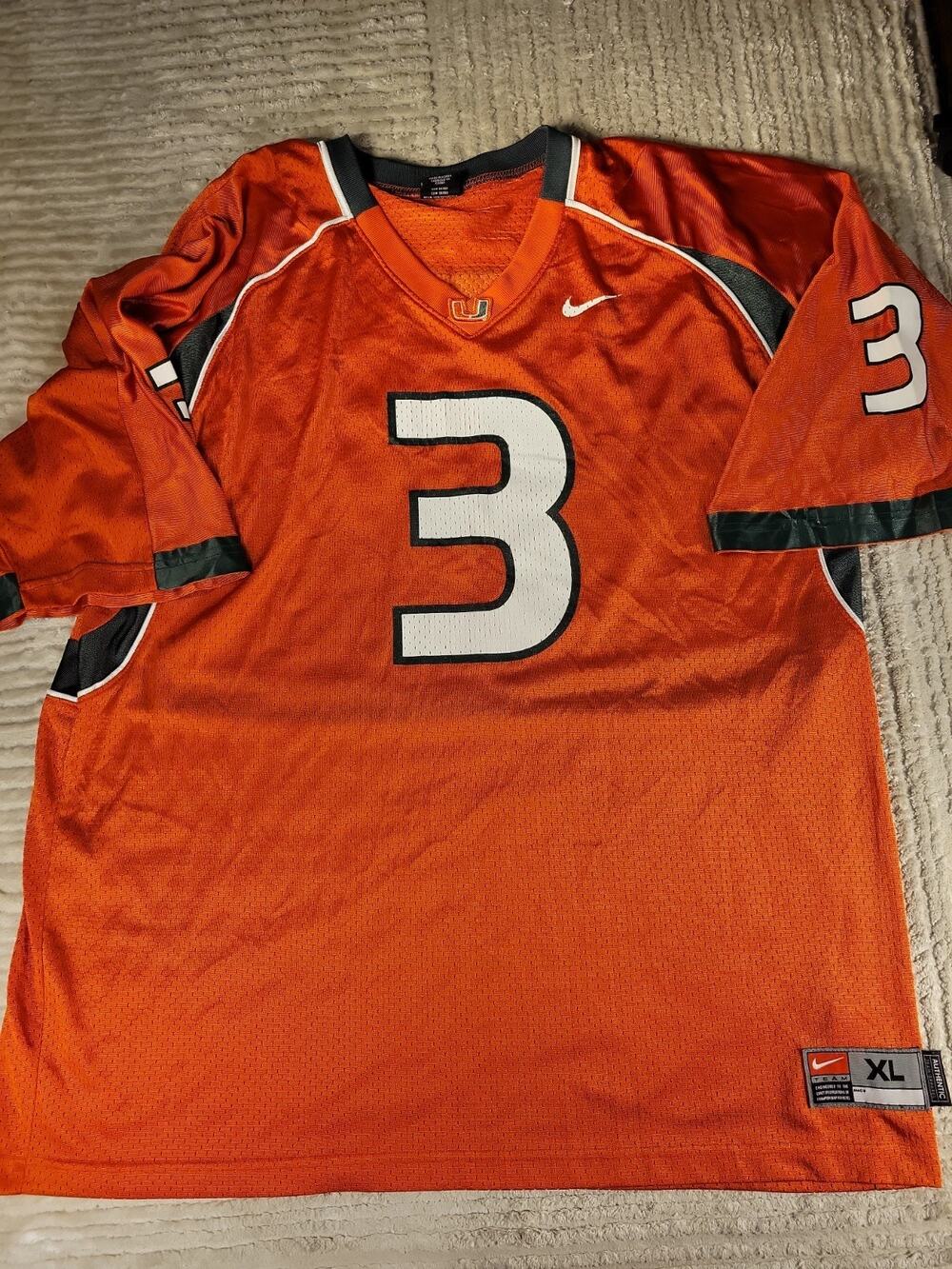 Nike Miami Hurricanes Jersey Size Mens XL NCAA College Football Adult